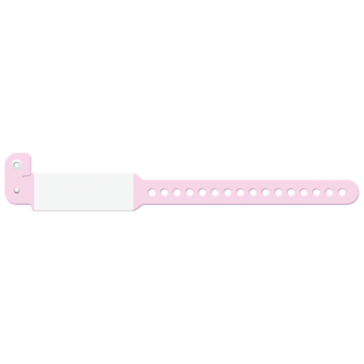 MEDICAL ID SOLUTIONS INFANT TRI-LAMINATE WRISTBAND - Wristband, Infant, Imprinter Tri-Laminate, Pink, 250/bx | Quantity - 1x BX