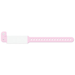MEDICAL ID SOLUTIONS INFANT TRI-LAMINATE WRISTBAND - Wristband, Infant, Imprinter Tri-Laminate, Pink, 250/bx | Quantity - 1x BX