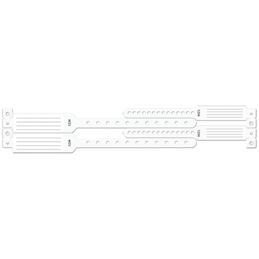 MEDICAL ID SOLUTIONS MOTHER-BABY WRISTBAND SETS - Wristband Set, 2-Part, Mother-Baby Set, Insert, Clear, 150/bx | Quantity - 1x BX