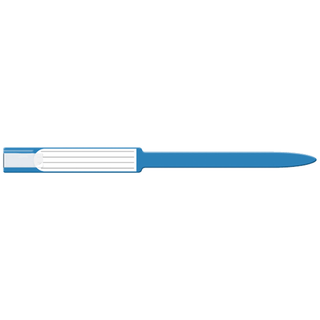 MEDICAL ID SOLUTIONS 12" SELF ADHESION INSERT WRISTBANDS - SOFT VINYL - Wristband, Adult, Insert, Self Adhesion, Soft Vinyl, Clear, 250/bx | Quantity - 1x BX