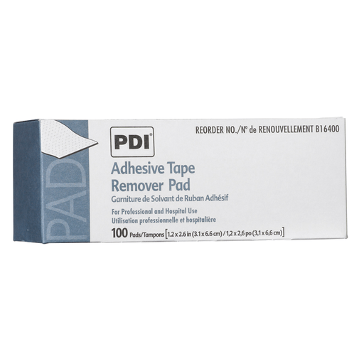 PDI ADHESIVE TAPE REMOVER PAD - Adhesive Tape Remover Pad, 1.25" x 2.625", 100/bx, 10 bx/cs (120 cs/plt)  | Quantity - 1x CS