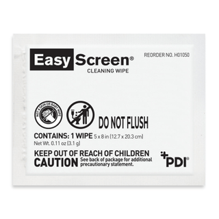 PDI EASY SCREEN - Easy Screen Cleaning Wipe, 5"x8", 1/pk, 50 pk/bx, 10 bx/cs (US Only) (Products cannot be sold on Amazon.com or any other 3rd party site) | Quantity - 1x CS