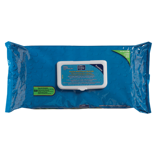 PDI HYGEA MULTIPURPOSE  WASHCLOTHS - Premium Multi-Purpose Washcloths, Solo Softpak, 60/pk, 6 pk/cs (63 cs/plt) (US Only) (Products cannot be sold on Amazon.com or any other 3rd party site) | Quantity - 1x CS