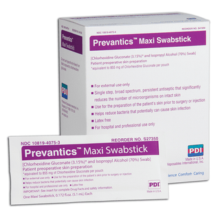 PDI PREVANTICS - Swab (prep pad), 3.125" x 1.125", 100/bx, 10 bx/cs (147 cs/plt) (US Only) (Products cannot be sold on Amazon.com or any other 3rd party site) | Quantity - 1x CS