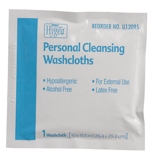 PDI HYGEA FLUSHABLE PERSONAL CLEANSING CLOTHS - Multi-Purpose Washcloths, Individually Packed, 400/cs (24 cs/plt)  | Quantity - 1x CS