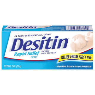 J&J DESITIN OINTMENTS & CREAMS - Diaper Rash Cream, Rapid Relief, 2 oz, 36/cs (Continental US+HI Only) | Quantity - 1x CS