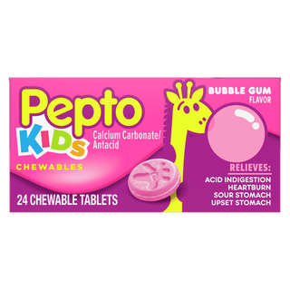 P&G DISTRIBUTING PEPTO KIDS CHEWABLE TABLETS - Pepto Kids Chewable Tablet, Bubblegum, Heartburn, Acid Indigestion, Upset Stomach, 24/pk, 24pk/cs (Item on Manufacturer Backorder - Inventory Limited when made Available) | Quantity - 1x CS