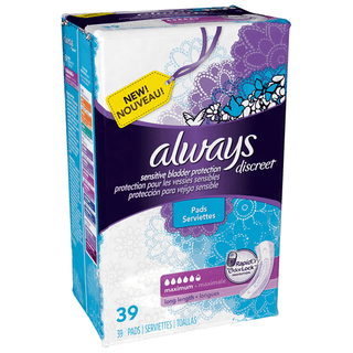 P&G DISTRIBUTING ALWAYS DISCREET - Always Discreet Pads, XL Maximum, 1X, 15/pk, 3 pk/cs | Quantity - 1x CS