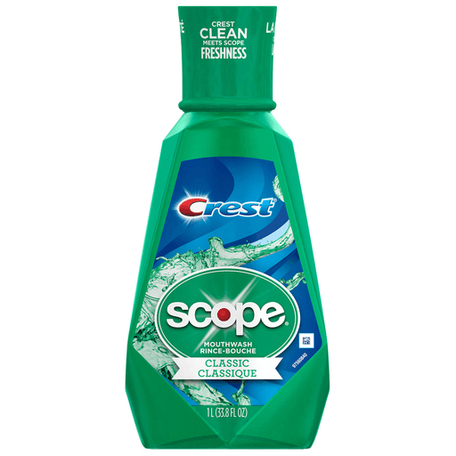 P&G DISTRIBUTING SCOPE-CREST RINSE - Scope Mouthwash, Classic Original Mint, 1 lt, 6/cs  | Quantity - 1x CS