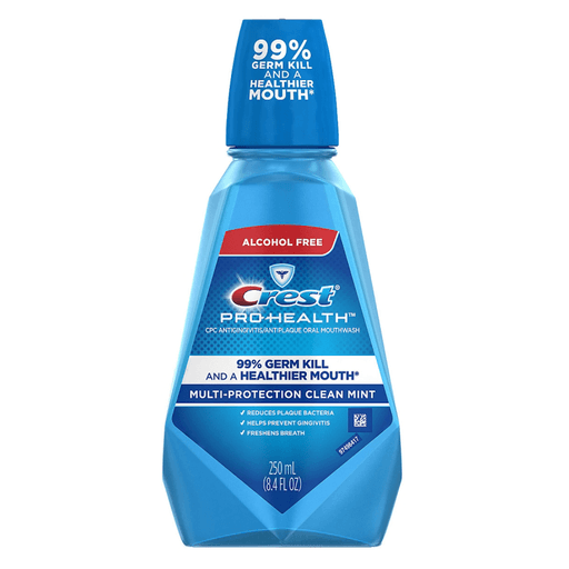 P&G DISTRIBUTING CREST PRO HEALTH RINSE - Crest ProHealth Rinse, Clean Mint, Alcohol-Free, 250ml, 6/cs | Quantity - 1x CS