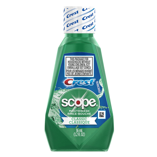 P&G DISTRIBUTING SCOPE-CREST RINSEScope Mouthwash, Classic Original Mint, 36ml, 180/cs | Quantity - 1x CS