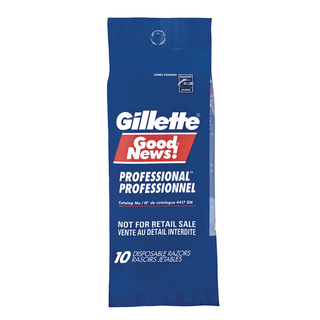 P&G DISTRIBUTING GILLETTE GOODNEWS! DISPOSABLE RAZORS - Gillette Good News! Twin Razors, Disposable, Comfort Blades, 10/pk, 10pk/cs  | Quantity - 1x CS