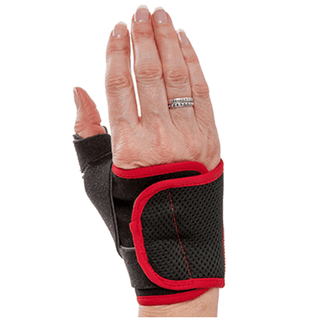 3 POINT PRODUCTS DESIGN LINE THUMB SPLINT - Design Line Thumb Splint, Left, Small, Red Trim, Latex Free (Not to be sold on any third party online store or site, such as Amazon, Walmart, etc) | Quantity - 1x EA