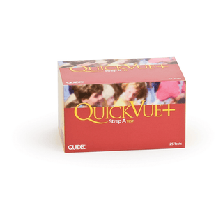 QUIDEL QUICKVUE+ STREP A TESTStrep A Test, 25 tests/kit (Continental US Onlyincluding Alaska & Hawaii) (Minimum Expiry Lead is 90 days) | Quantity - 1x KT