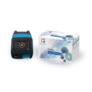 QUIDEL SOFIA INFLUENZA KITSSofia 2 Flu + SARS Antigen FIA Lease Starter Kit, Includes: (1) Leased Sofia 2 Analyzer, (1) Install Pack and (1) Sofia Flu + SARS Nasal Swab Kit, 25 tests/kit (Continental US Onlyincluding Alaska & Hawaii) | Quantity - 1x KT