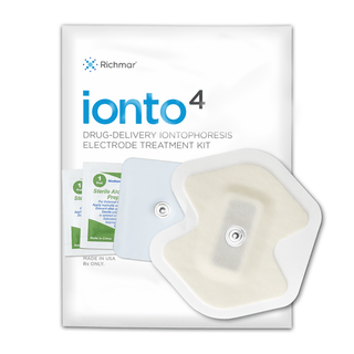 RICHMAR IONTO4 IONTOPHORESIS ELECTRODES - Ionto4 Butterfly Electrode Kit, 2.0cc, 4ma Iontophoresis Electrode, Buffered Return Electrode, (2) Alcohol Prep Pads, 12kt/bg, 1bg/cs (US Only) (To Be DISCONTINUED) | Quantity - 1x CS