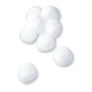 RICHMOND COTTON, RAYON & POLY BALLS - Cotton Ball, Medium, Non-Sterile, 300/bg, 36 bg/cs | Quantity - 1x CS