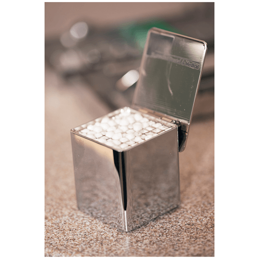 RICHMOND PELLET DISPENSERS#3 Tiltop Pellet Dispenser, Chrome with Size 3 Pellets | Quantity - 1x EA