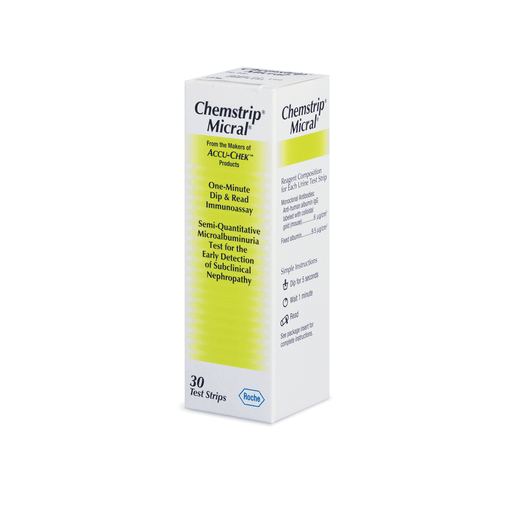 ROCHE CHEMSTRIP URINALYSIS PRODUCTSChemstrip Micral, CLIA Waived, 30/vial (Short-Dated; Non-Returnable) (Ships on ice) | Quantity - 1x EA
