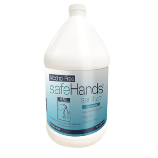 SAFEHANDS UNSCENTED HAND SANITIZER - Hand Sanitizer, w/ Pump, Alcohol-Free, Foaming, 128oz, 4/cs (Minimum Order Requirement See Vendor Information Page) (DROP SHIP ONLY) | Quantity - 1x CS