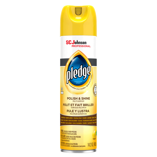 SC JOHNSON PLEDGE - Pledge Furniture Polish, Aerosol, Lemon, 14.2oz 6/cs | Quantity - 1x CS