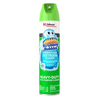 SC JOHNSON SCRUBBING BUBBLES CLEANER - Scrubbing Bubbles Disinfectant Restroom Cleaner II, Aerosol Can, 25oz 12/cs | Quantity - 1x CS