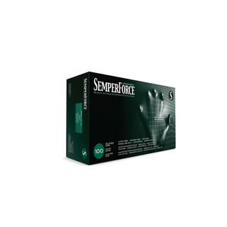 HARPS USA SEMPERFORCE NITRILE EXAM POWDER FREE TEXTURED GLOVE - Exam Glove, Nitrile, Small, Black, 100/bx, 10 bx/cs | Quantity - 1x CS