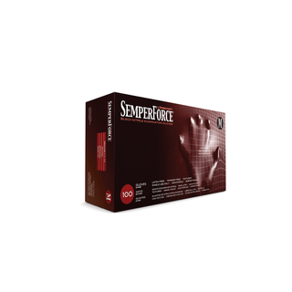 HARPS USA SEMPERFORCE NITRILE EXAM POWDER FREE TEXTURED GLOVE - Exam Glove, Nitrile, Medium, Black, 100/bx, 10 bx/cs | Quantity - 1x CS