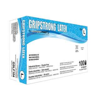 HARPS USA GRIPSTRONG GENERAL PURPOSE LATEX GLOVE - General Purpose Glove, Latex, Powder-Free, Textured, Large, 100/bx, 10 bx/cs (To Be DISCONTINUED) | Quantity - 1x CS