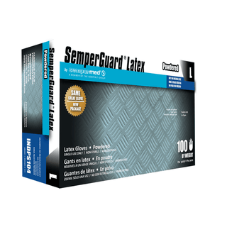 HARPS USA SEMPERGUARD LATEX POWDERED GLOVE - Glove, Industrial Latex, Powdered, Large, Non-Sterile,100/bx, 10 bx/cs (Not for Medical Use) | Quantity - 1x CS