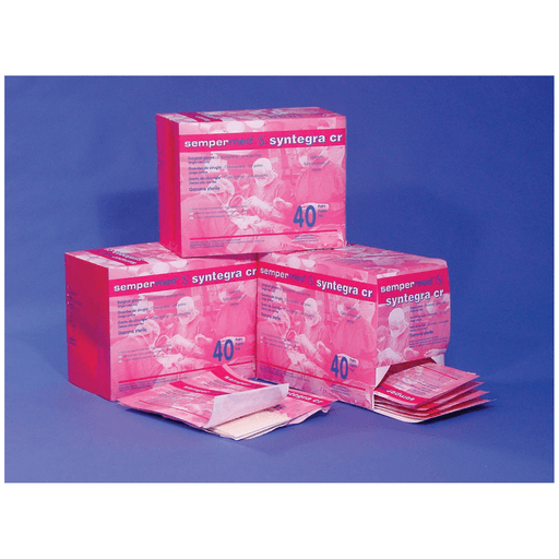 HARPS USA SYNTEGRA CR SURGICAL POWDER FREE GLOVESurgical Glove, Sterile, No Latex, Size 8, Powder Free (PF), Beaded Cuff, Textured Surface, Hand Specific, 40/bx, 6 bx/cs (25 cs/plt) | Quantity - 1x CS