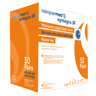 HARPS USA SYNTEGRA IR SURGICAL POWDER FREE GLOVE - Glove, Surgical, Synthetic, Size 7.0, 40 pr/bx, 6 bx/cs | Quantity - 1x CS