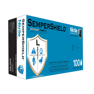 HARPS USA SEMPERSHIELD NITRILE EXAM GLOVE - Glove, Exam, Nitrile, XX-Large, Blue, 90/bx, 10 bx/cs | Quantity - 1x CS