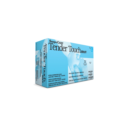HARPS USA SEMPERCARE TENDER TOUCH NITRILE GLOVE - Exam Glove, Nitrile, Small, Powder Free (PF), Beaded Cuff, Textured Fingers, Ambidextrous, 200/bx, 10 bx/cs (60 cs/plt) | Quantity - 1x CS