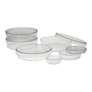SIMPORT PETRI DISH - Petri Dish, 9 x 50mm, No Pads, Frosted Top Permits Labeling, 20/slv, 25 slv/cs | Quantity - 1x CS
