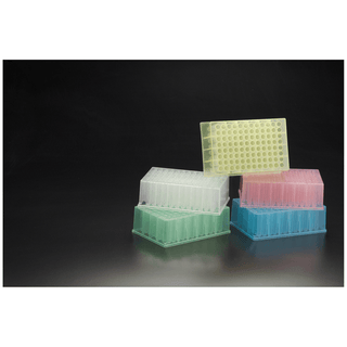 SIMPORT BIOBLOCK 96 DEEP WELL PLATES - Deep Square Well Plate, Round Bottom, 2.2mL, Green, Polypropylene, 4/pk, 6 pk/cs | Quantity - 1x CS