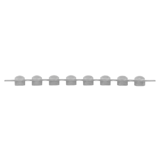 SIMPORT AMPLITUBE PCR REACTION STRIPS CAPS - Dome Cap Strips, Natural, 8/strip, 125 strip/cs | Quantity - 1x CS