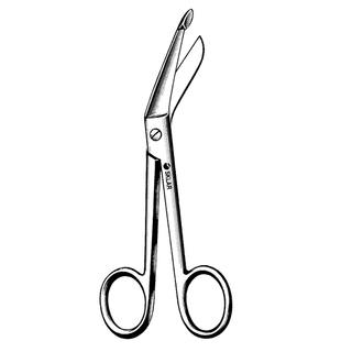 SKLAR REUSEABLE SURGICAL INSTRUMENTS - Lister Bandage Scissors, Standard, Smooth, Blunt/Blunt, 4.5" (DROP SHIP ONLY) | Quantity - 1x EA