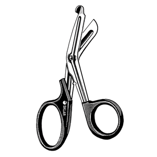 SKLAR REUSEABLE SURGICAL INSTRUMENTS - Multi-Cut Utility Scissors, Blue, Angled, Searrated, 6" Overall Length (DROP SHIP ONLY) | Quantity - 1x EA