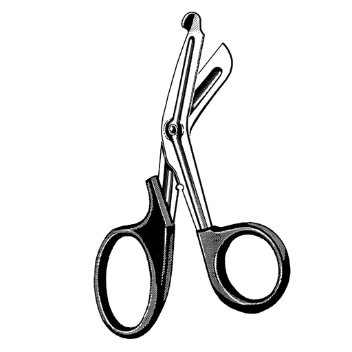 SKLAR REUSEABLE SURGICAL INSTRUMENTSMulti-Cut Utility Scissors, Blue, Angled, Serrated, 7.5" Overall Length | Quantity - 1x EA