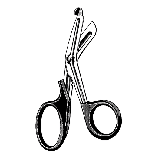 SKLAR REUSEABLE SURGICAL INSTRUMENTSMulti-Cut Utility Scissors, Black, Angled, Serrated, 7 1/2" Overall Length | Quantity - 1x EA