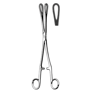 SKLAR REUSEABLE SURGICAL INSTRUMENTS - Rampley Sponge Forceps, Straight, Serrated, 9.75" (DROP SHIP ONLY) | Quantity - 1x EA
