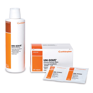 SMITH & NEPHEW UNI-SOLVE ADHESIVE REMOVERAdhesive Remover Wipes, 50/pkg, 20 pkg/cs (132 cs/plt) (Item is considered HAZMAT and cannot ship via Air or to AK, GU, HI, MP, PR, VI) | Quantity - 1x CS