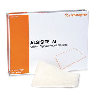 SMITH & NEPHEW ALGISITE M CALCIUM ALGINATE DRESSING - Calcium Alginate Dressing, 4" x 4", 10/pkg, 10 pkg/cs  | Quantity - 1x CS