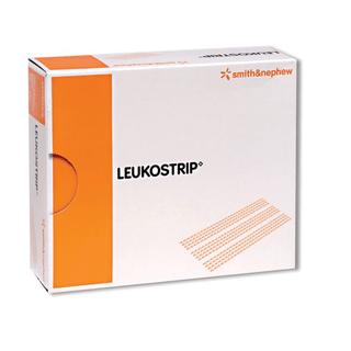 SMITH & NEPHEW LEUKOSTRIP WOUND CLOSURE STRIPS - Wound Closure Strips, 6.4 x 3.8mm, " x 3", 50/ctn, 4 ctn/cs (US Only) | Quantity - 1x CS