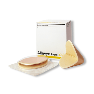 SMITH & NEPHEW ALLEVYN HEEL DRESSING - Gentle Border Heel Dressing, 9" x 9 1/8", 5/pkg, 7pkg/cs (US Only) | Quantity - 1x CS