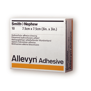 SMITH & NEPHEW ALLEVYN ADHESIVE DRESSINGS - Adhesive Dressing, 9" x 9", 10/pkg, 8 pkg/cs (US Only) | Quantity - 1x CS