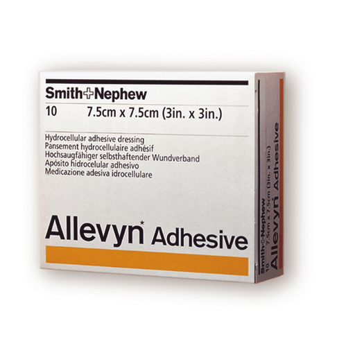 SMITH & NEPHEW ALLEVYN ADHESIVE DRESSINGS - Adhesive Dressing, 3" x 3", 10/pkg, 4 pkg/cs (168 cs/plt) (US Only) | Quantity - 1x CS