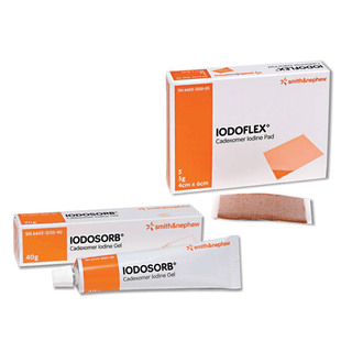 SMITH & NEPHEW IODOFLEX WOUND GEL PADS - Iodoflex Wound Pad, 3 x 10gm (0.9% Cadexomer iodine), 3/bx, 12bx/cs (US Only) | Quantity - 1x CS