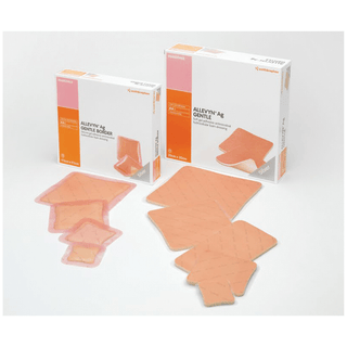 SMITH & NEPHEW ALLEVYN AG GENTLE BORDER ADHESIVE DRESSINGS - Dressing, Ag Gentle Border, Adhesive, 7" x 7", 10/bx, 4 bx/cs  | Quantity - 1x CS